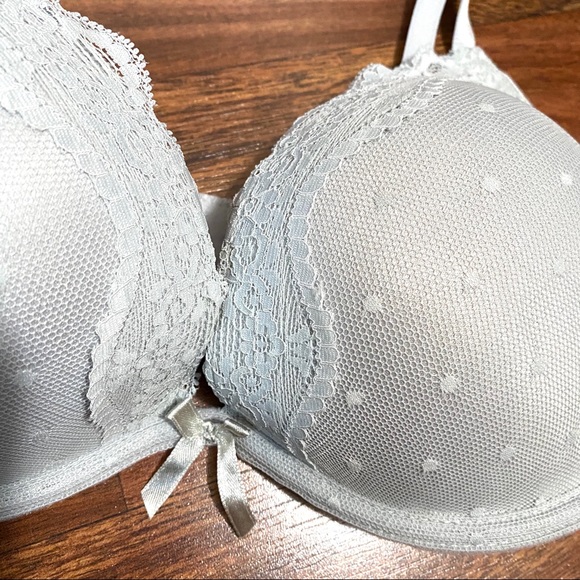JESSICA SIMPSON *NEW* push up lace bra gray - Picture 2 of 10